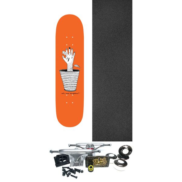 All I Need Skateboards Handplant Skateboard Deck - 8.5" x 32" - Complete Skateboard Bundle